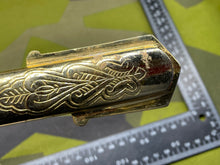 Load image into Gallery viewer, Original British Royal Navy Officer's Gilt Sword Chape
