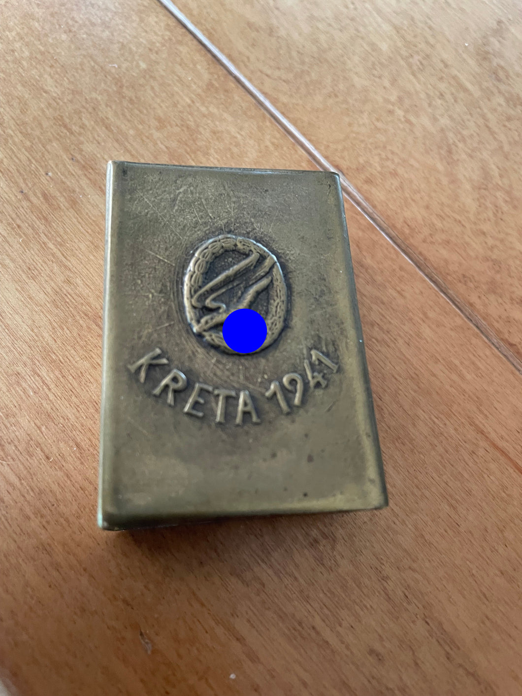WW2 German Army Paratrooper's Souvenir Krete Match Box Cover 1941 