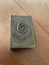 Load image into Gallery viewer, WW2 German Army Paratrooper&#39;s Souvenir Krete Match Box Cover 1941 
