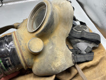 Load image into Gallery viewer, Original WW2 British Home Front Warden's Gas Mask in Correct Canvas Bag - The Militaria Shop
