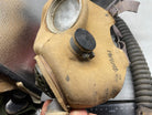 Original WW2 British Army Soldier's T-Mic Long Hose Gas Mask & Dog Tag RNVR - The Militaria Shop
