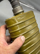 Polish Army Gas Mask Filter and Tube - The Militaria Shop