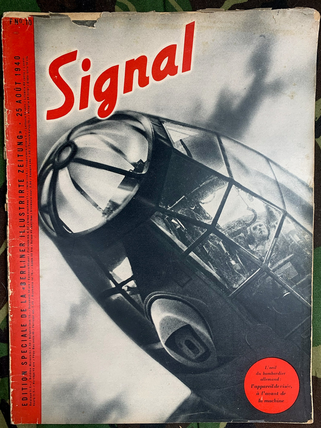 Original WW2 German Signal Magazine - August 1940