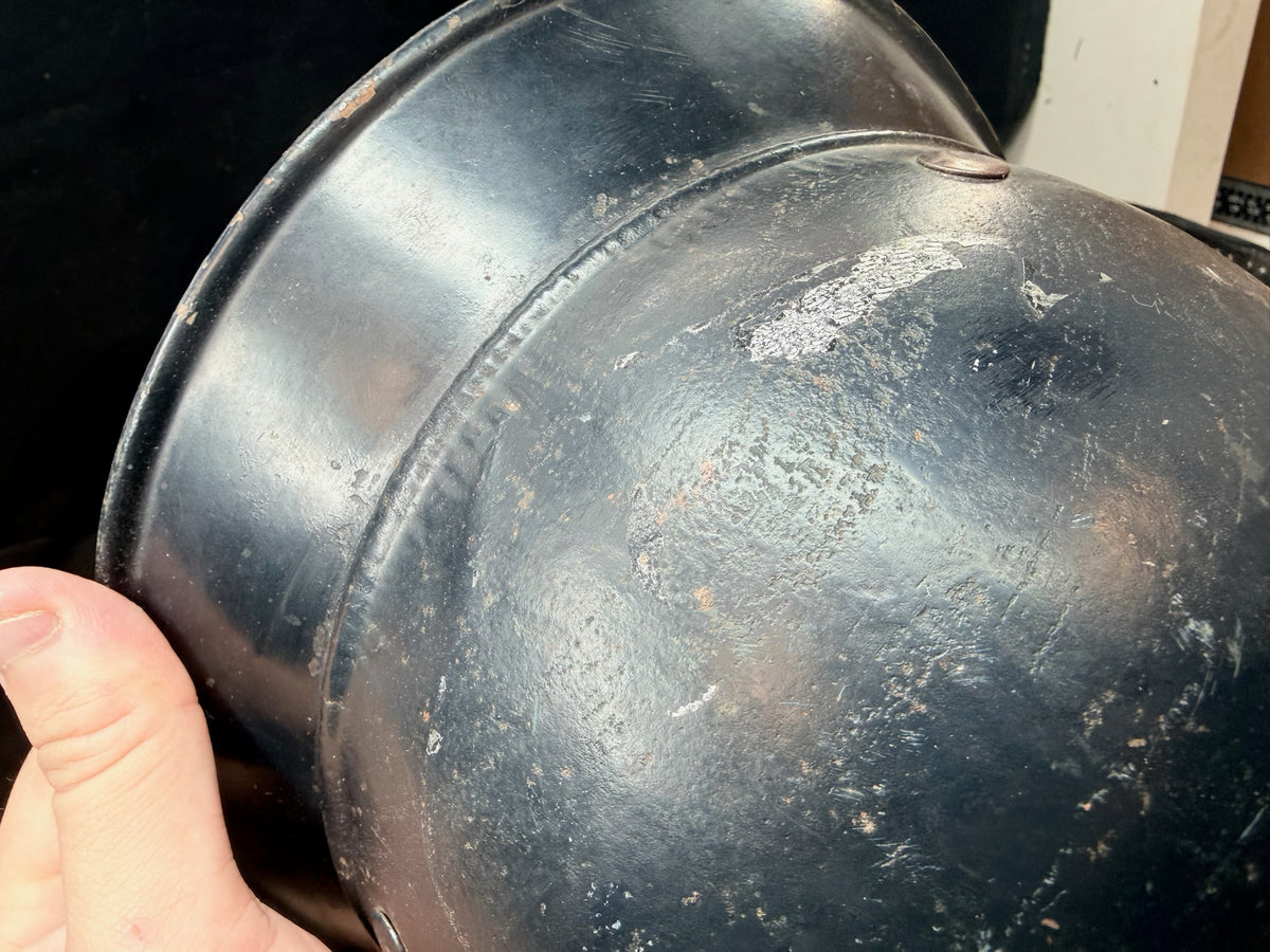 Original WW2 German M38 Luftschutz Gladiator Helmet - Complete - The Militaria Shop