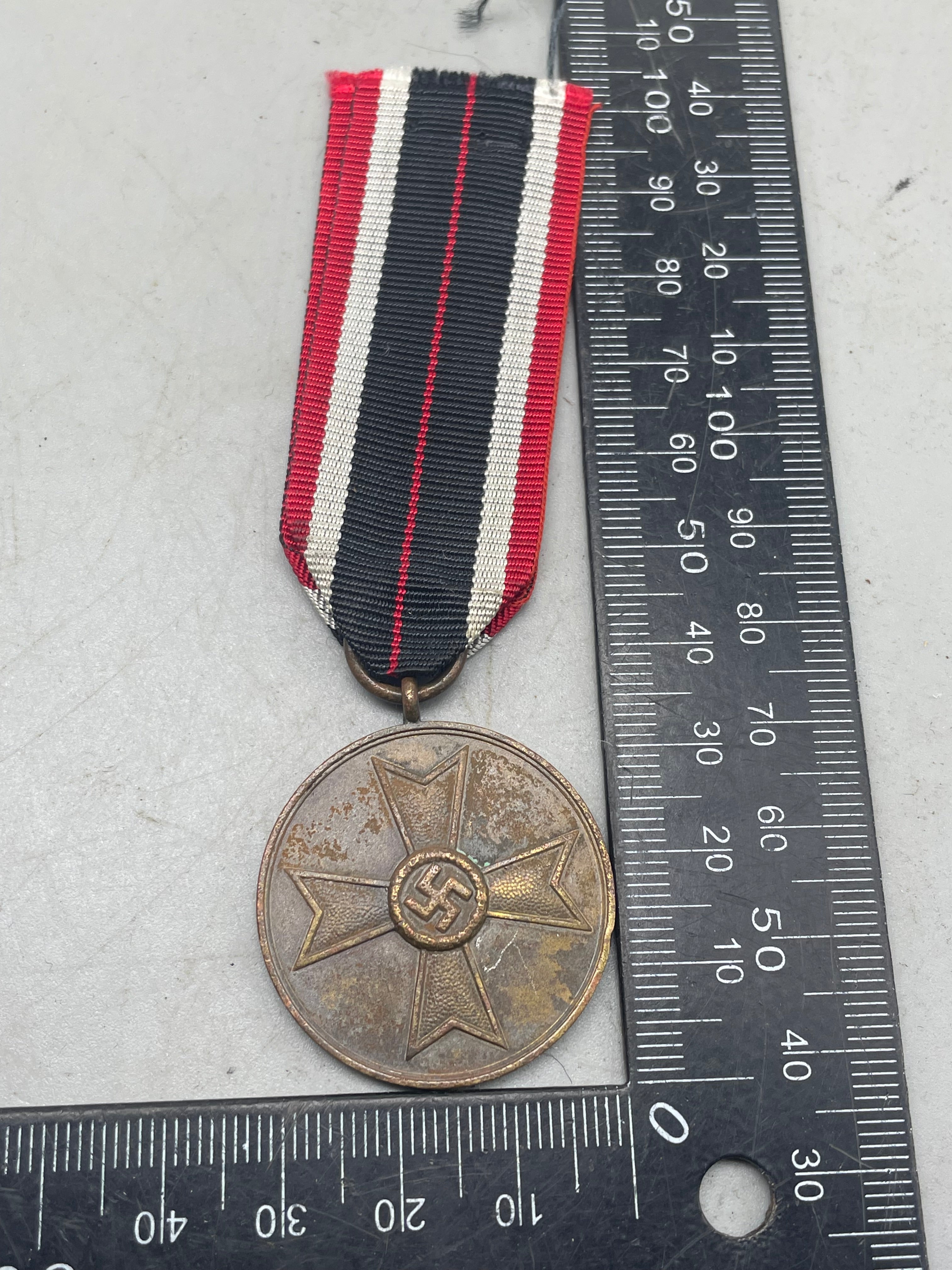 Original WW2 German Army War Merit Medal with Ribbon - The Militaria Shop