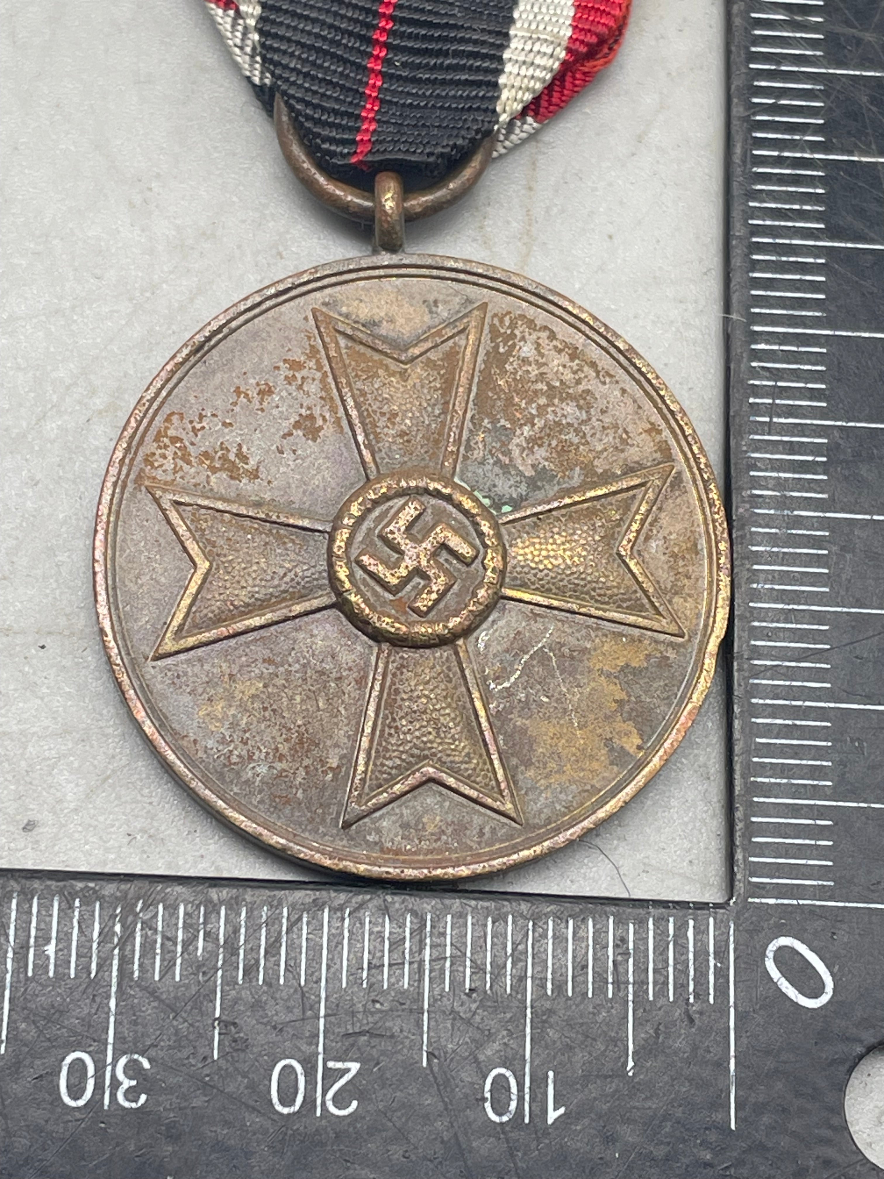 Original WW2 German Army War Merit Medal with Ribbon - The Militaria Shop
