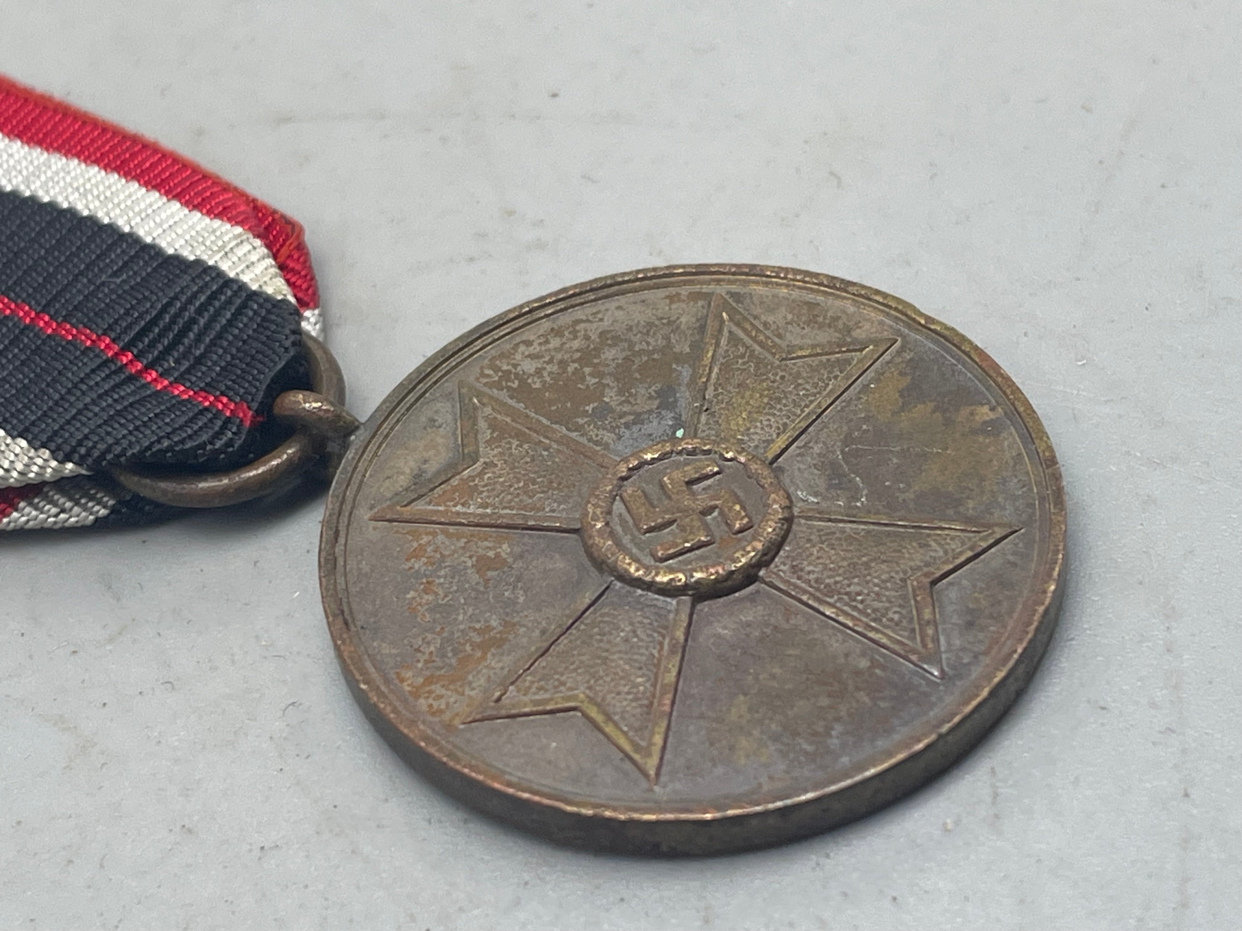 Original WW2 German Army War Merit Medal with Ribbon - The Militaria Shop