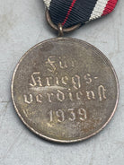 Original WW2 German Army War Merit Medal with Ribbon - The Militaria Shop