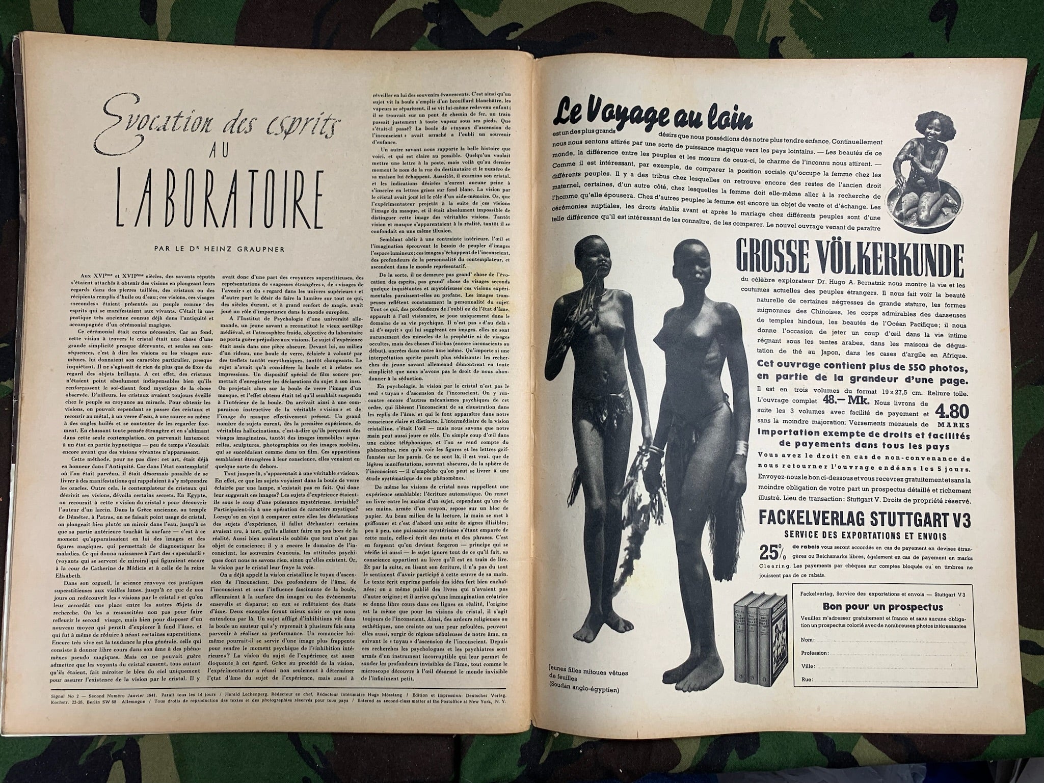 Original WW2 German Signal Magazine - January 1941 - The Militaria Shop