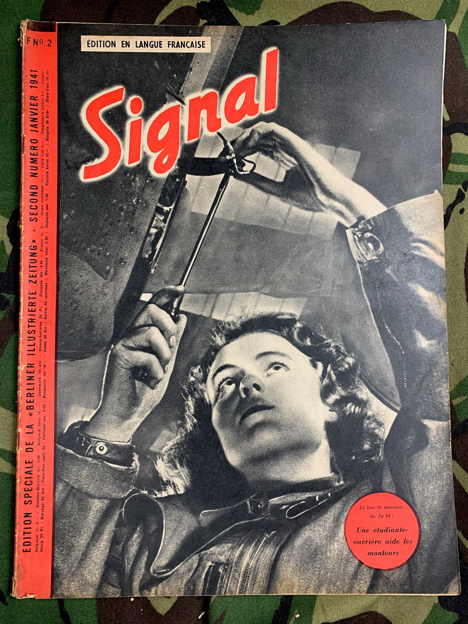 Original WW2 German Signal Magazine - January 1941 - The Militaria Shop