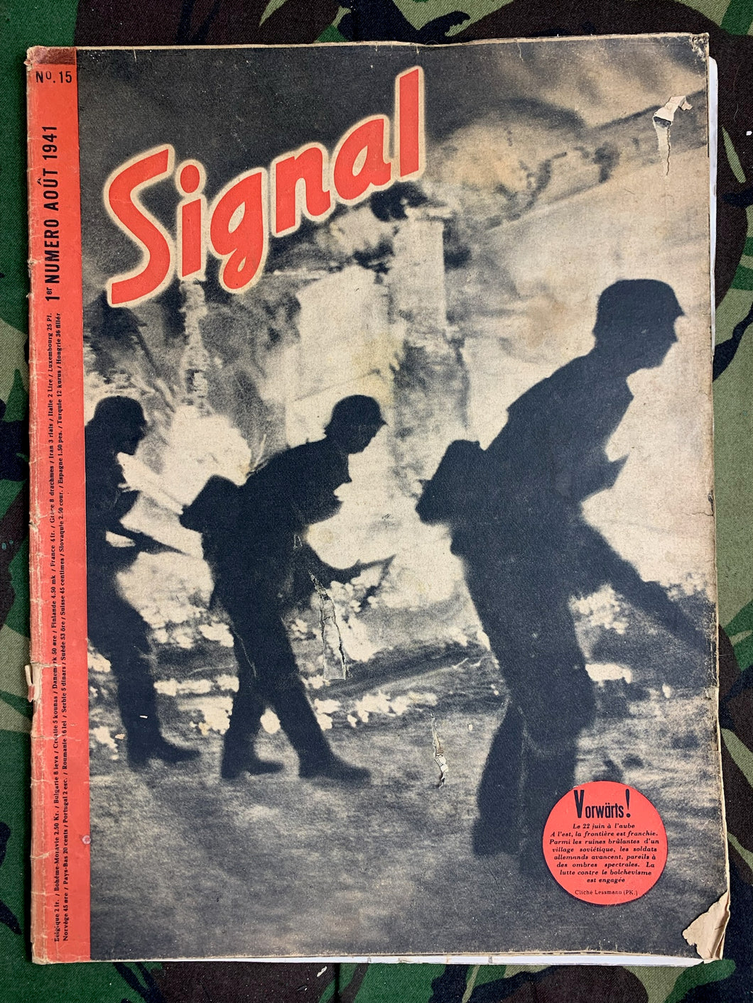 Original WW2 German Signal Magazine - August 1941