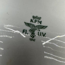 Load image into Gallery viewer, Original WW2 German Luftwaffe Air Force Porcelain Dinner Plate - 1942 Dated
