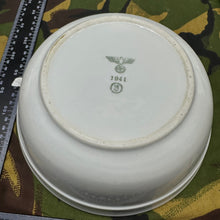 Load image into Gallery viewer, Original WW2 German Army Heer Porcelain Serving Bowl - 1941 Dated
