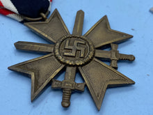 Load image into Gallery viewer, Original WW2 German War Merit Cross 2nd Class with swords with Ribbon
