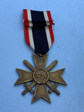 Load image into Gallery viewer, Original WW2 German War Merit Cross 2nd Class with swords with Ribbon
