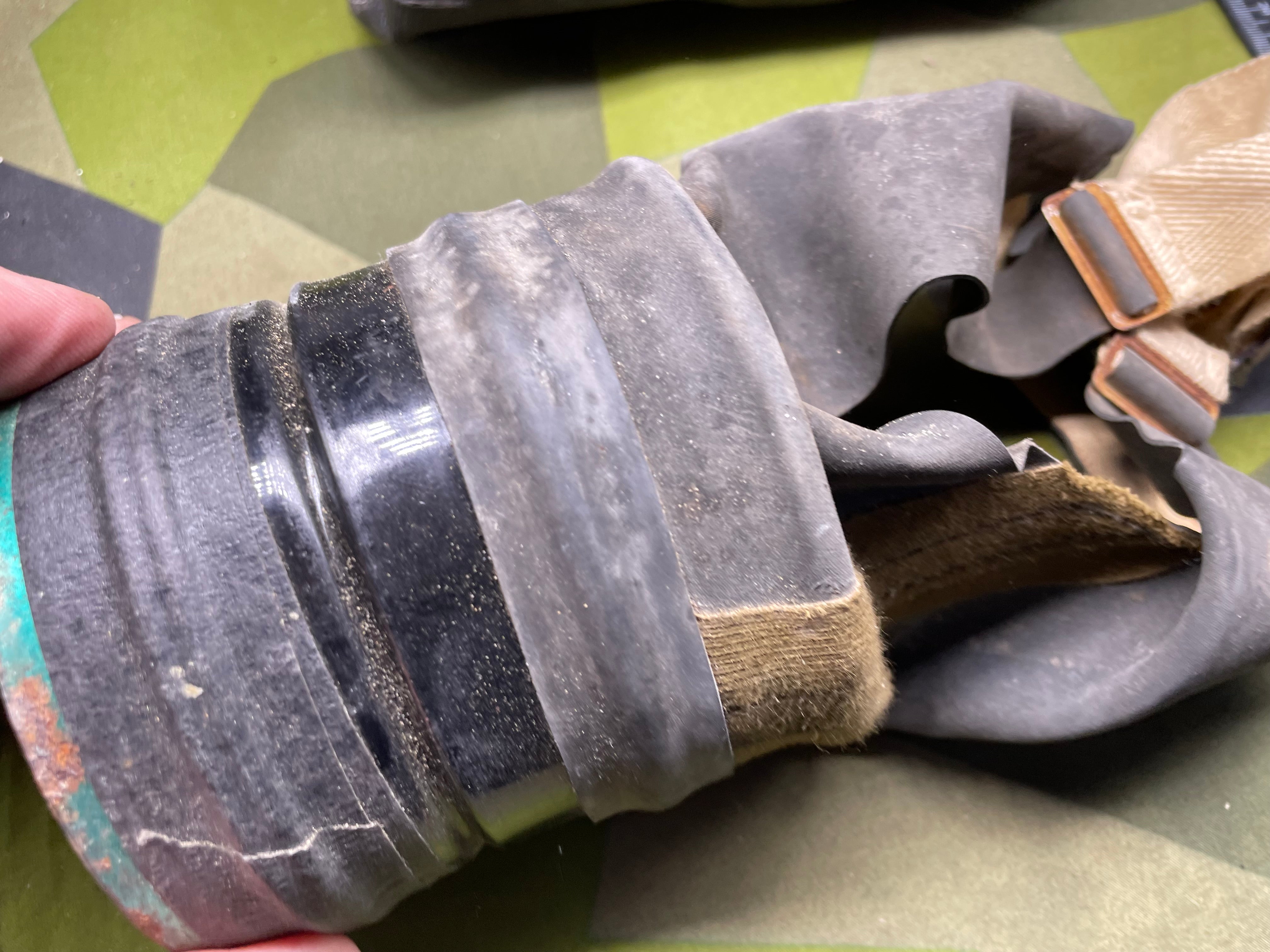 Original WW2 British Home Front Civilian Gas Mask in Rexine Case - The Militaria Shop