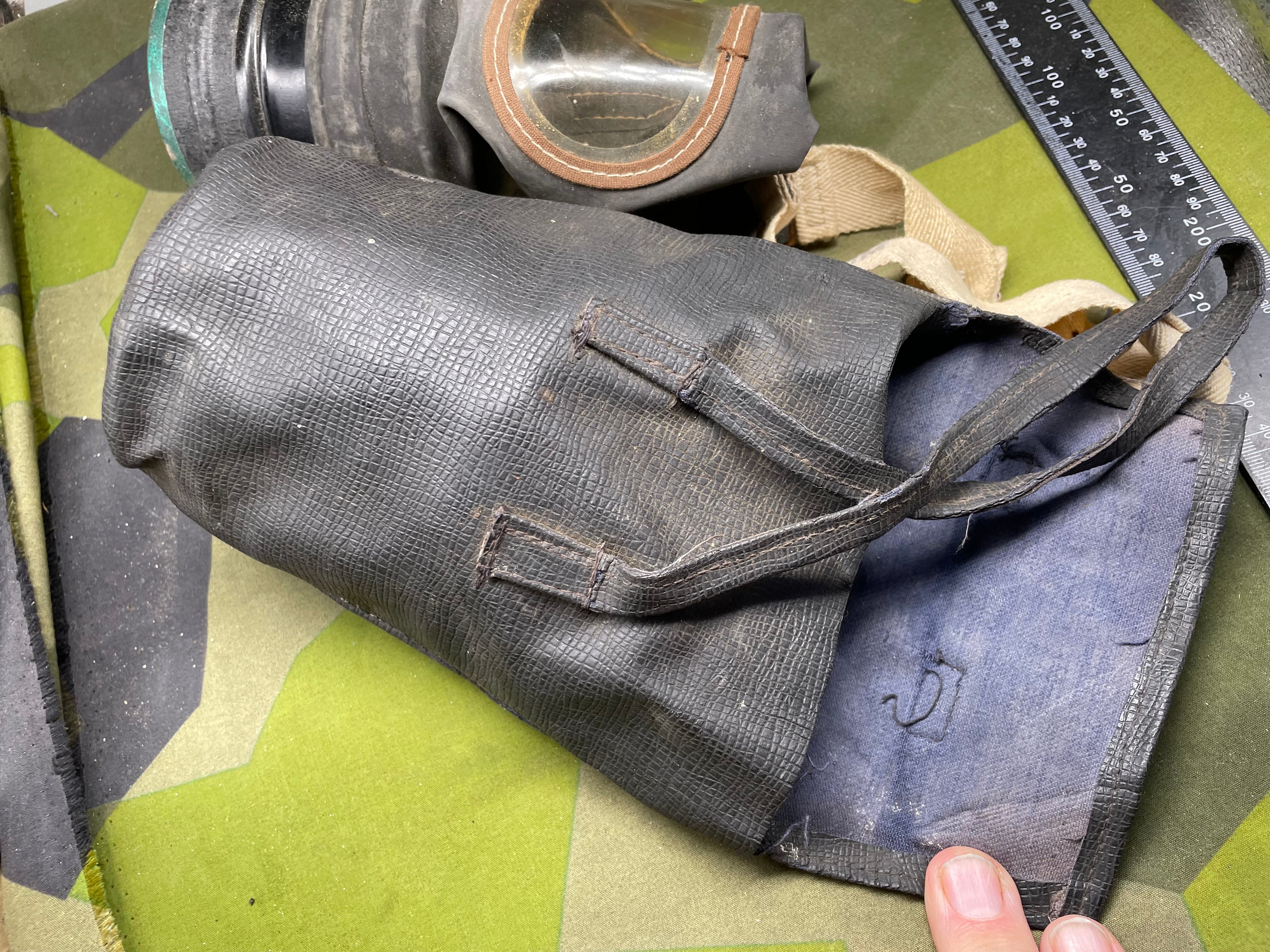 Original WW2 British Home Front Civilian Gas Mask in Rexine Case - The Militaria Shop
