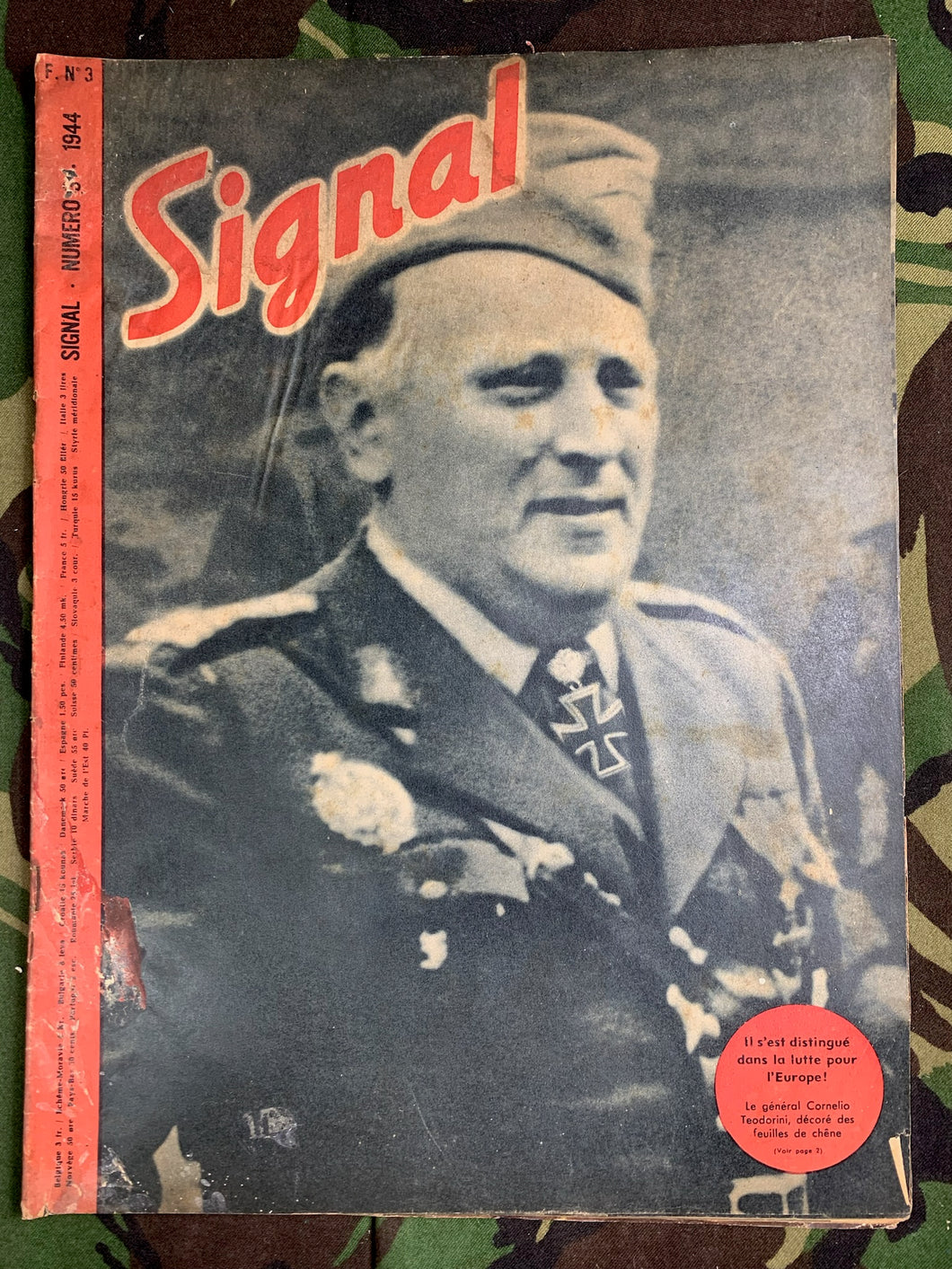 Original WW2 German Signal Magazine - No.3 1944