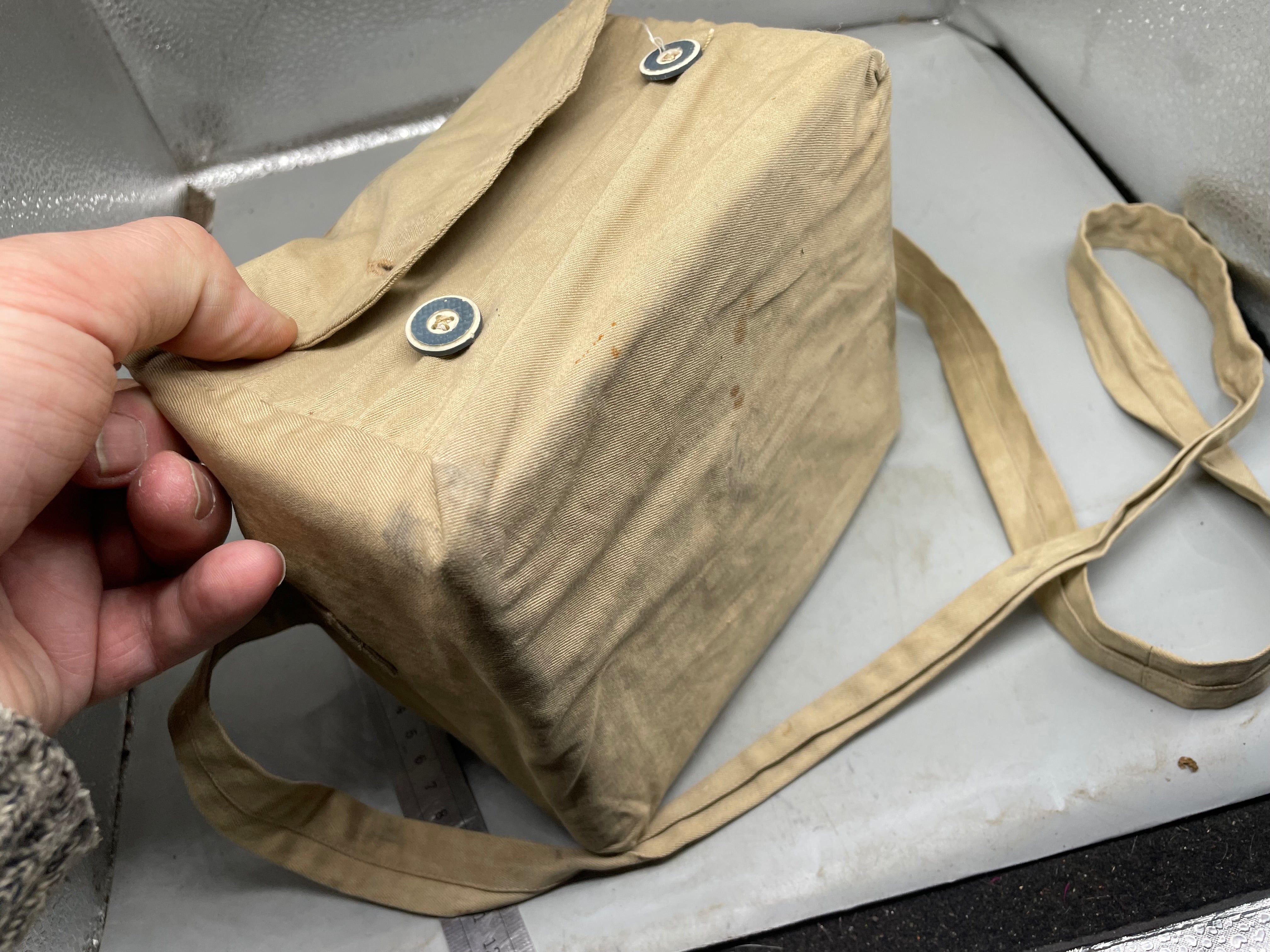 Original British Civilian Gas Mask in Cardboard Carrying Box - The Militaria Shop