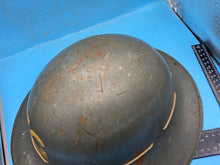 Load image into Gallery viewer, Original British Army Zuckerman Home Front Fire Guards FG Helmet
