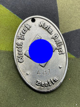 Charger l&#39;image dans la galerie, WW2 German Politzei Warrant Disc for Berlin
