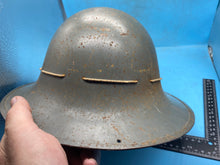 Load image into Gallery viewer, Original British Army Zuckerman Home Front Fire Guards FG Helmet
