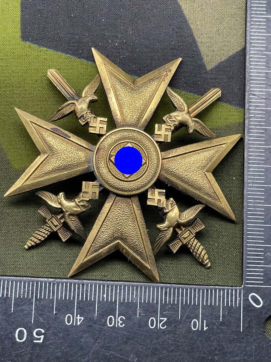 WW2 German Army Spanish Cross in Gold