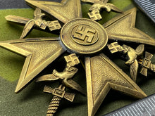 Charger l&#39;image dans la galerie, WW2 German Army Spanish Cross in Gold
