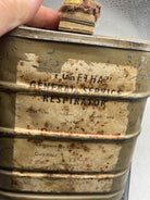Rare WW1 British Army Gas Mask Filter - with paper label - The Militaria Shop