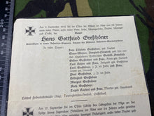 Lade das Bild in den Galerie-Viewer, Copy of WW2 German Army Death Notice / Card for Two Soldiers - Family Members
