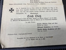 Load image into Gallery viewer, Copy of WW2 German Army Death Notice / Card for Two Soldiers - Family Members
