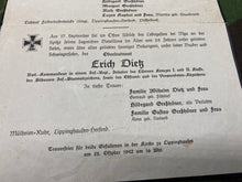 Lade das Bild in den Galerie-Viewer, Copy of WW2 German Army Death Notice / Card for Two Soldiers - Family Members
