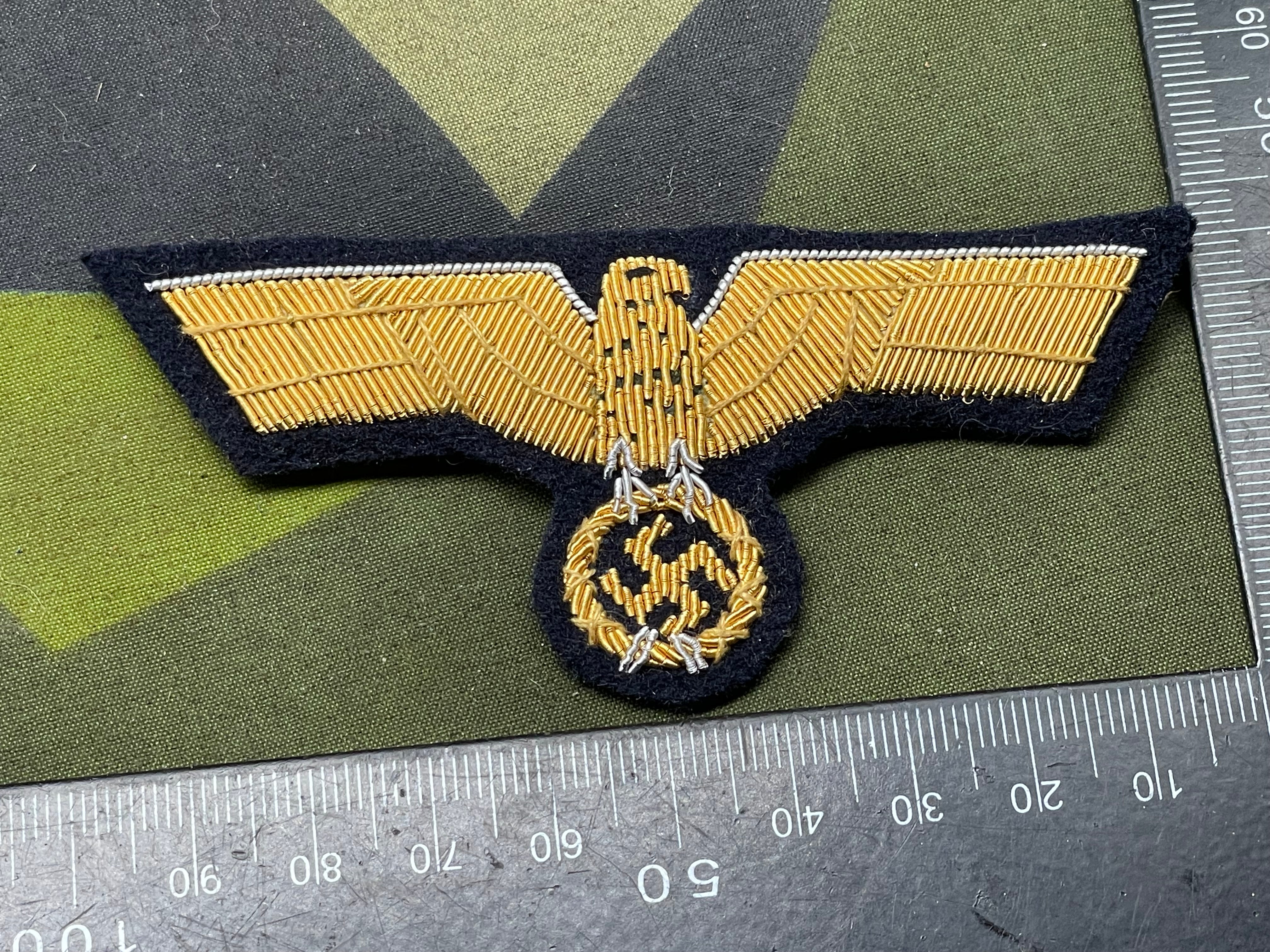 German Kriegsmarine Officer's Bullion Breast Eagle - The Militaria Shop
