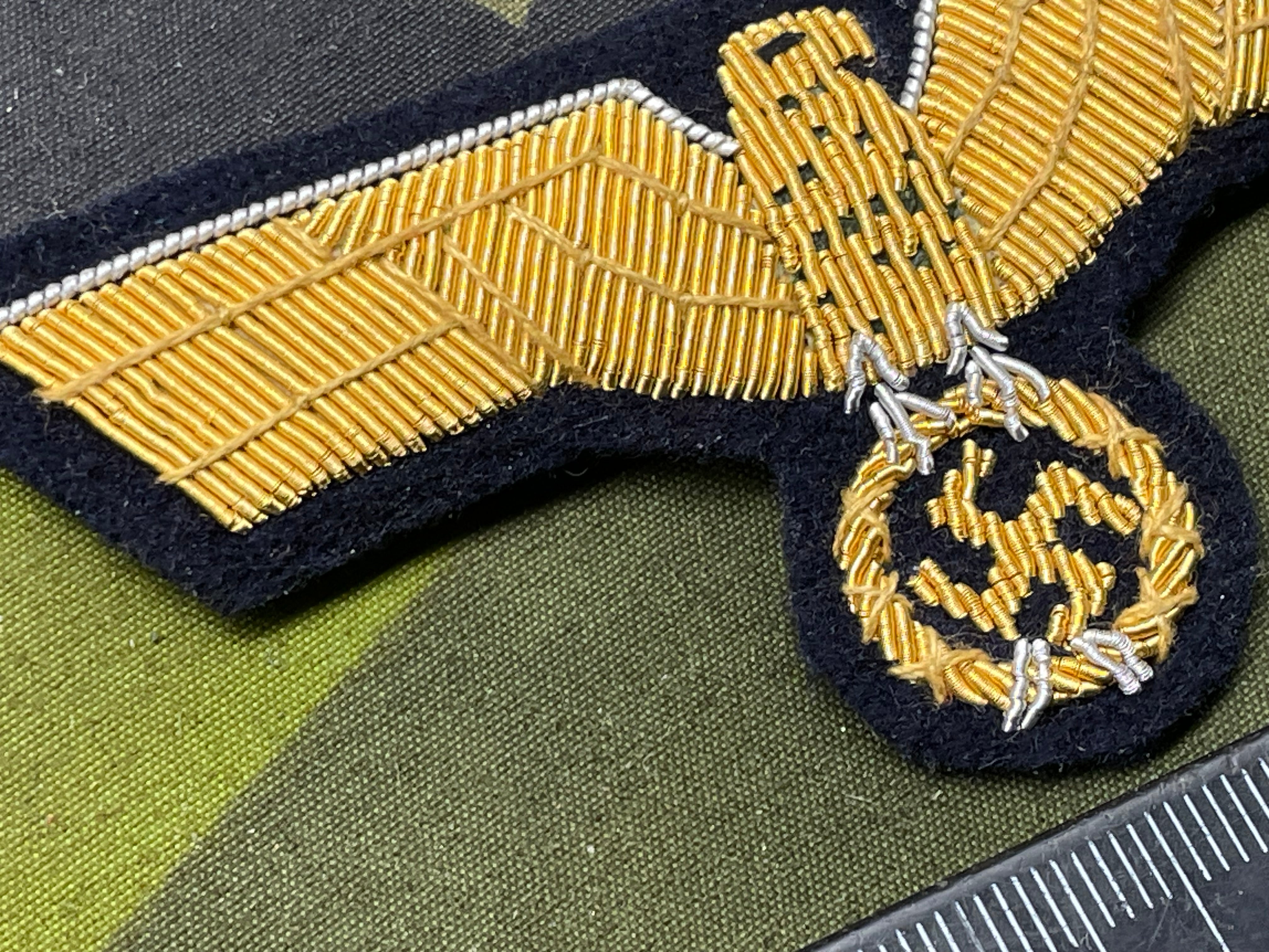German Kriegsmarine Officer's Bullion Breast Eagle - The Militaria Shop