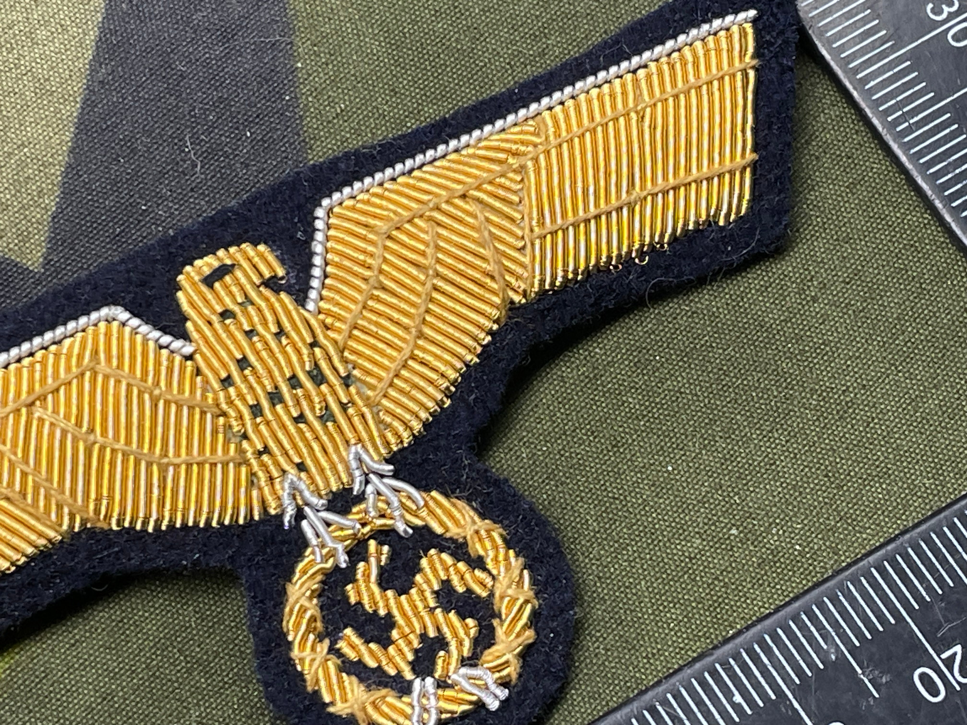 German Kriegsmarine Officer's Bullion Breast Eagle - The Militaria Shop