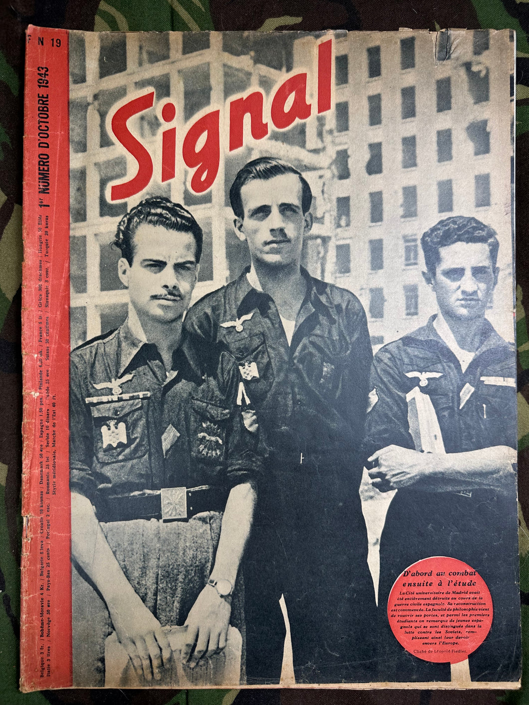 Signaal Magazine Original WW2 Allemand - 1er Août 1942 - #87