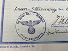 WW2 German Army Signed Swimming Paperwork with signature and good stamp - 1940. - The Militaria Shop