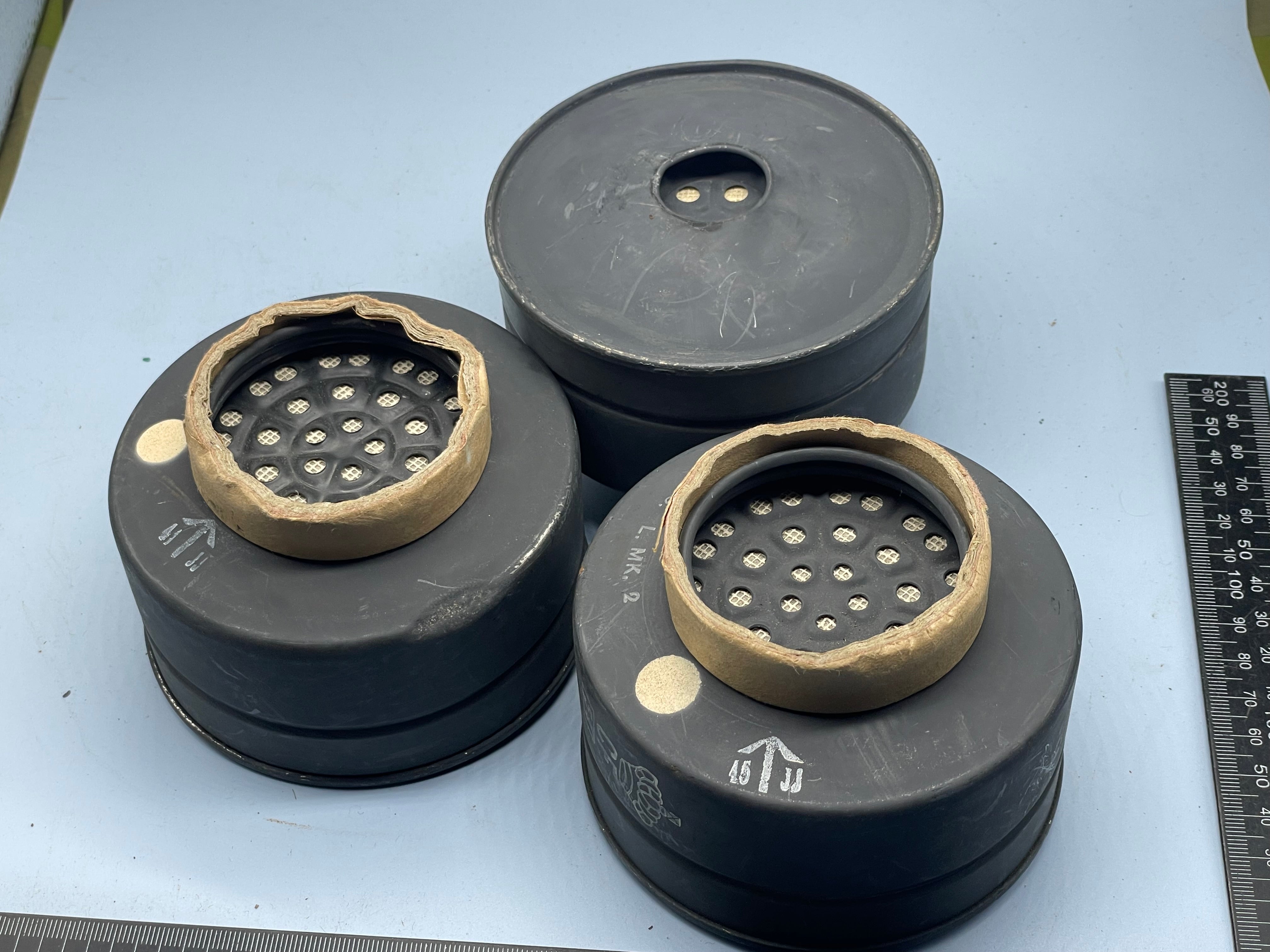 Original Unissued 1944 Dated British Army Assault Gas Mask Filter - The Militaria Shop
