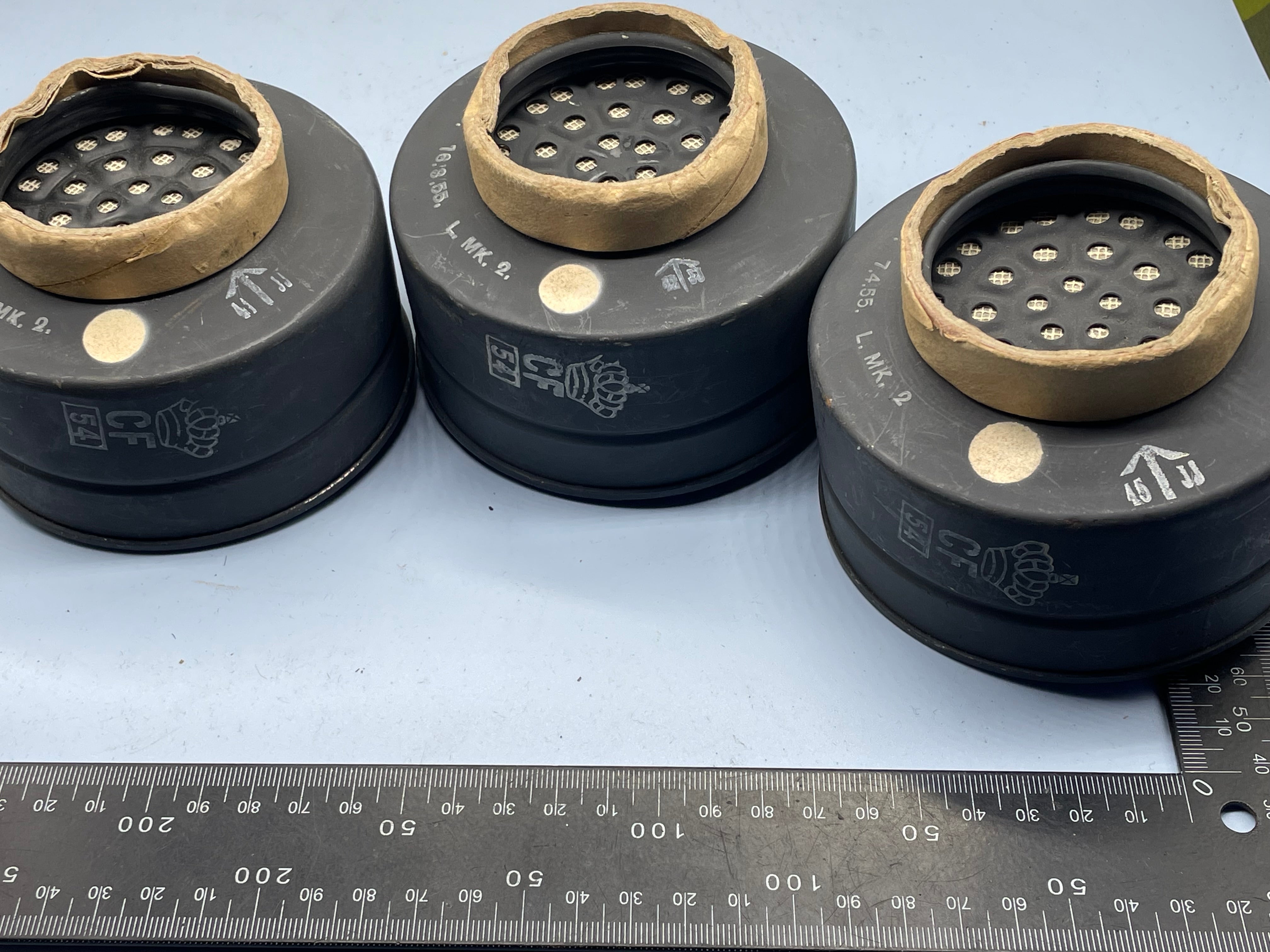 Original Unissued 1944 Dated British Army Assault Gas Mask Filter - The Militaria Shop