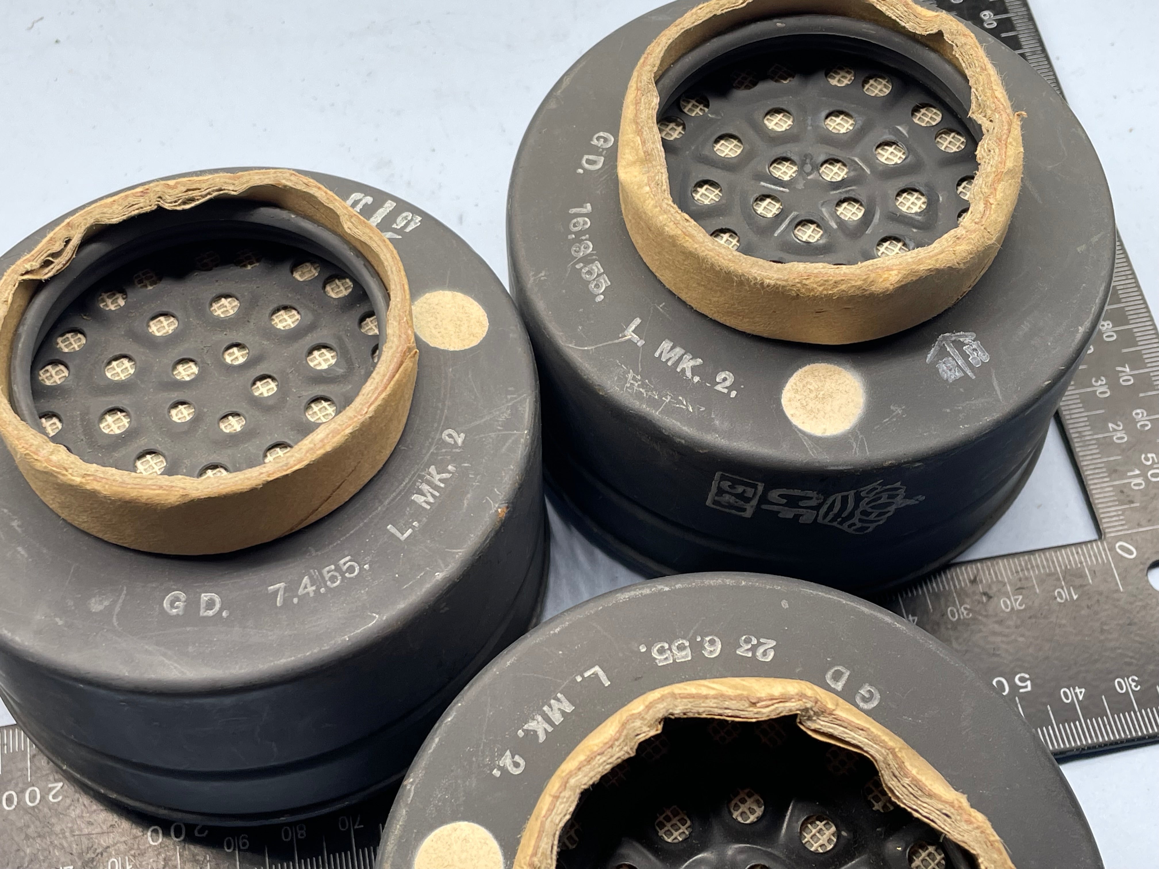 Original Unissued 1944 Dated British Army Assault Gas Mask Filter - The Militaria Shop