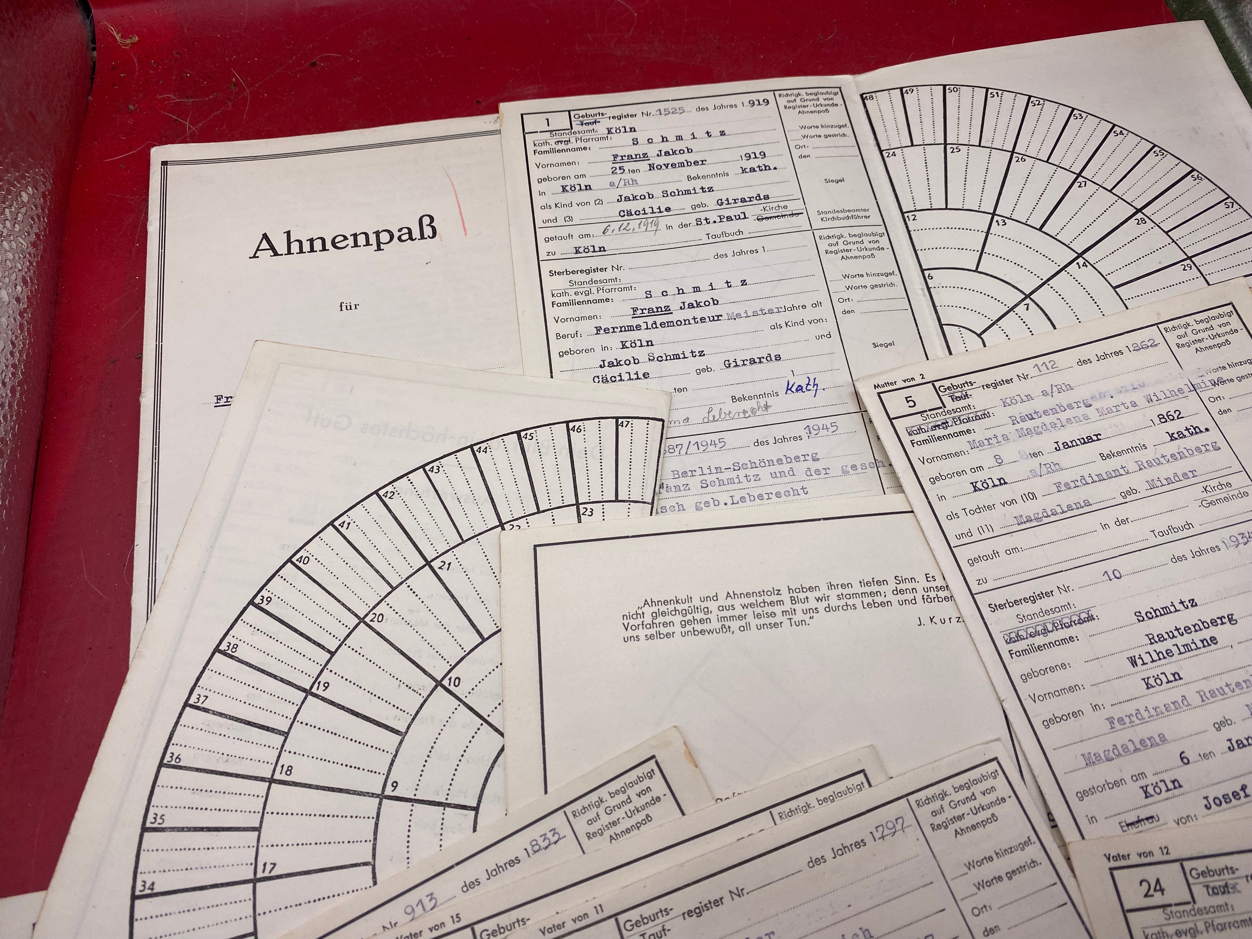 WW2 German Family Annepass - a highly detailed set of documents spanning many years. - The Militaria Shop