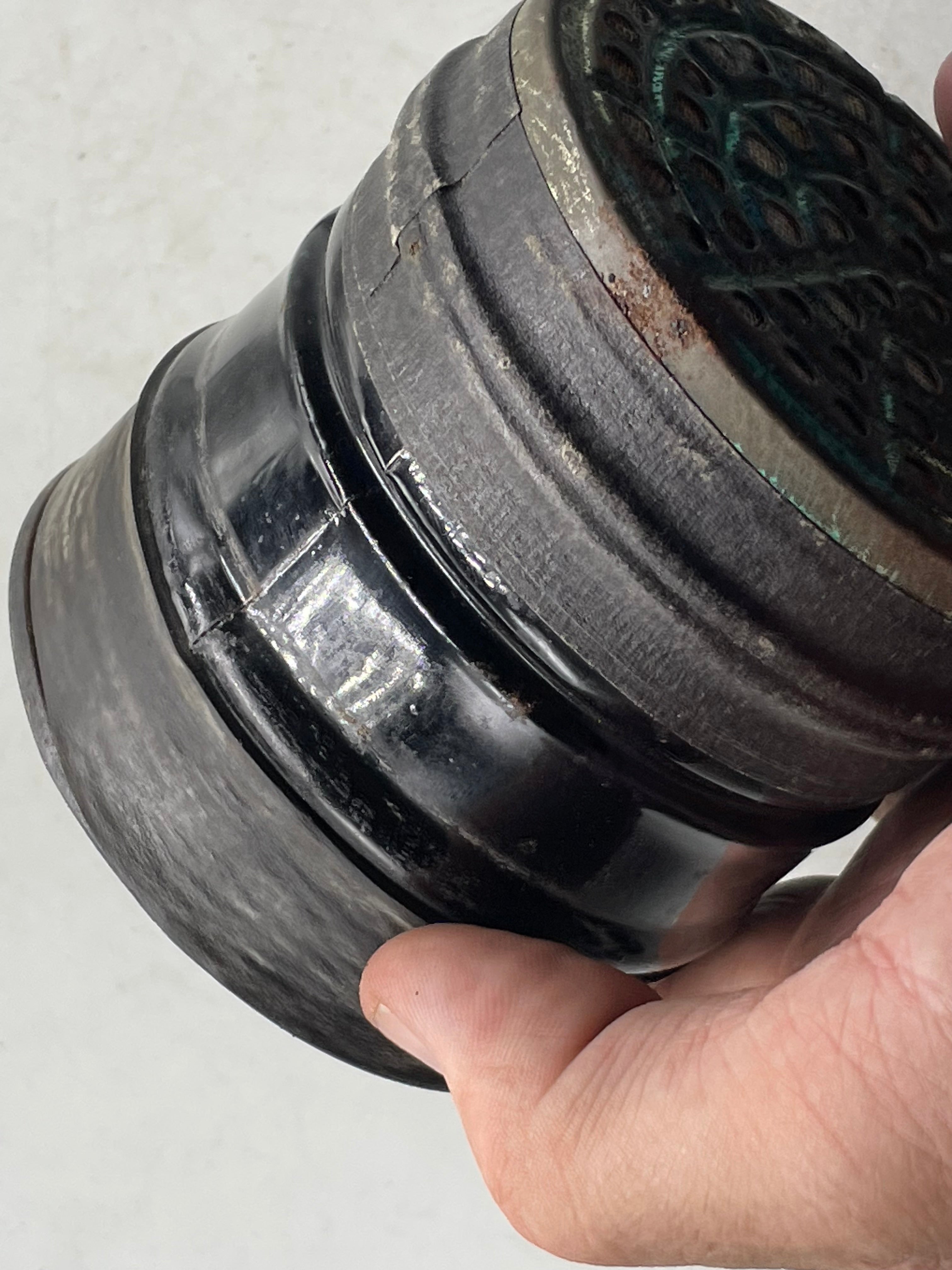Original WW2 British Home Front Civilian Gas Mask Filter - The Militaria Shop
