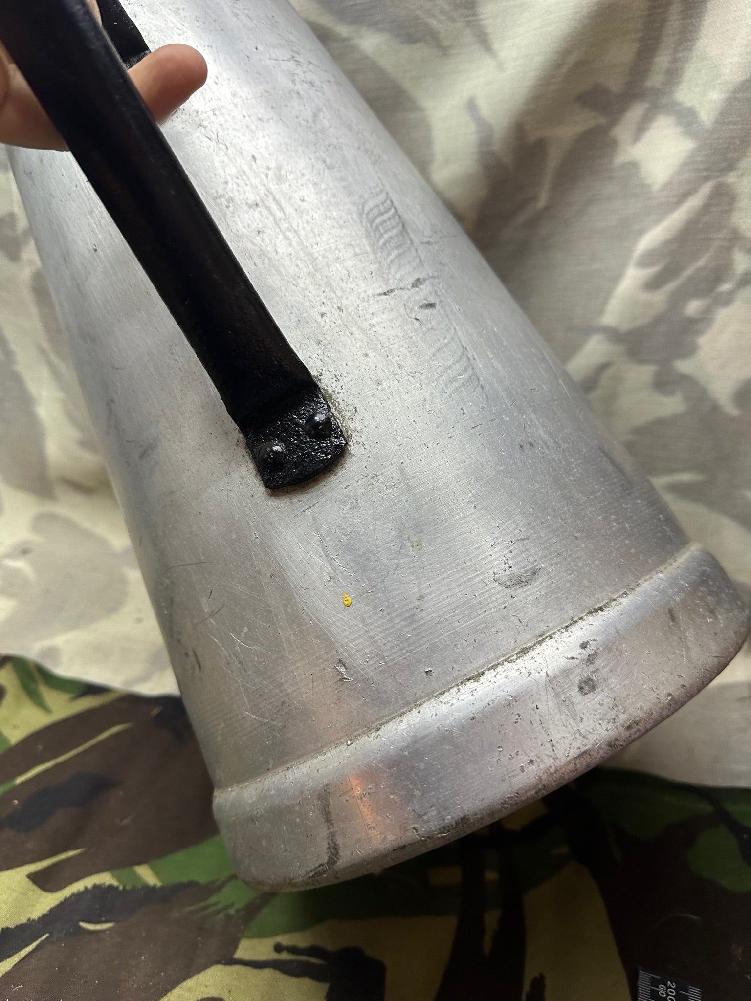 Original WW2 German Luftwaffe F.L.U.V Alloy Water Jug 1940 Dated - The Militaria Shop