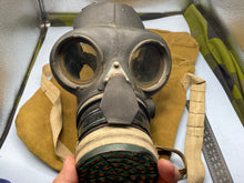 Load image into Gallery viewer, WW2 British Home Front / Civil Defence Wardens Gas Mask in 1941 Dated Bag
