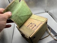 Load image into Gallery viewer, Civilian Gas Mask in Original Named Cardboard Box - WW2 British Home Front - The Militaria Shop
