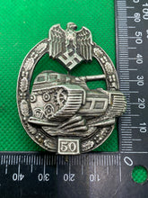 Load image into Gallery viewer, WW2 German Army Panzer Assault 50 Panzer Assault Badge / Award Reproduction
