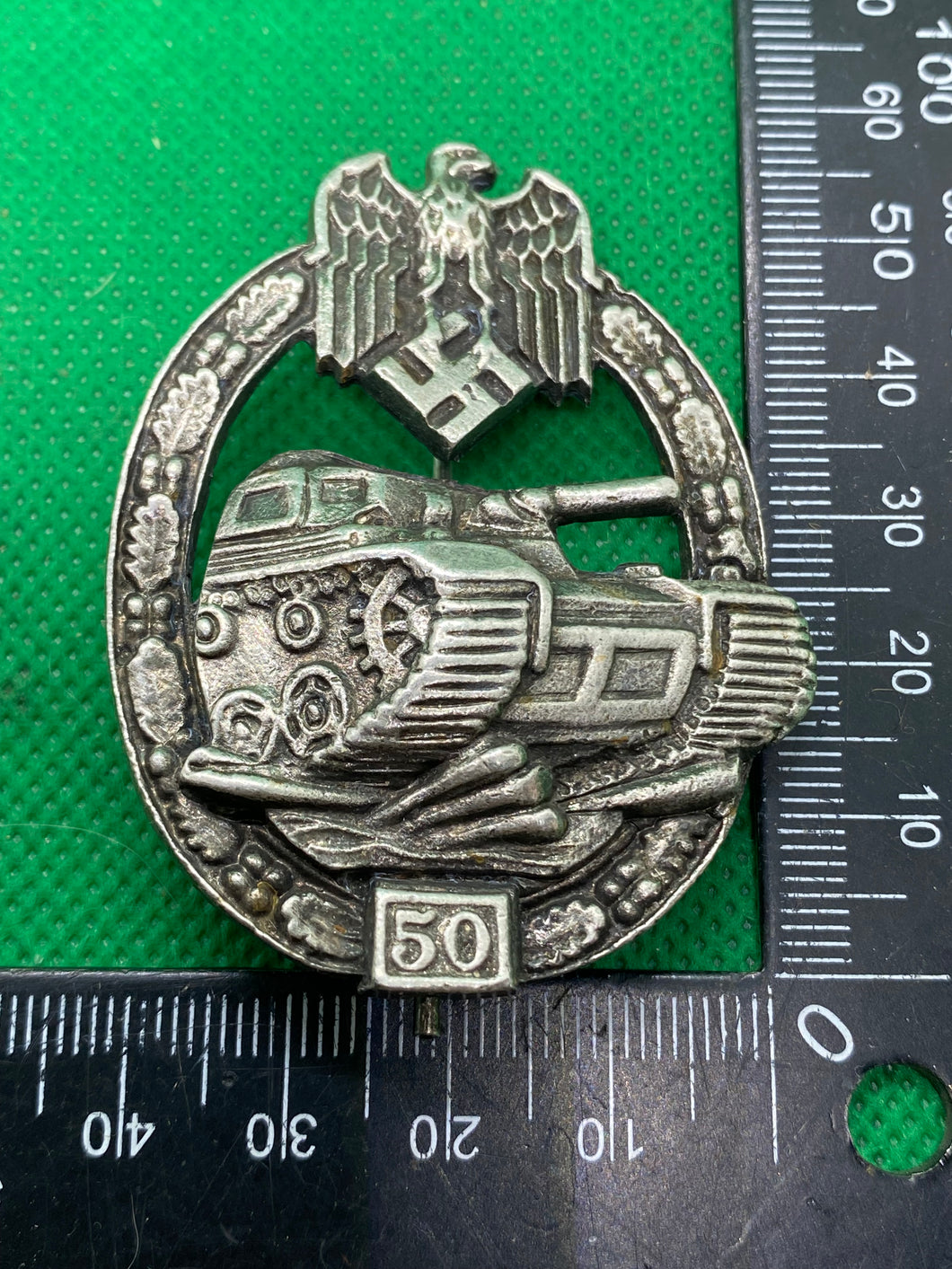 WW2 German Army Panzer Assault 50 Panzer Assault Badge / Award Reproduction
