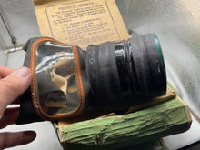Load image into Gallery viewer, Civilian Gas Mask in Original Named Cardboard Box - WW2 British Home Front - The Militaria Shop
