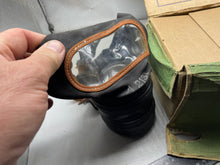 Load image into Gallery viewer, Civilian Gas Mask in Original Named Cardboard Box - WW2 British Home Front - The Militaria Shop

