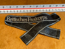 Load image into Gallery viewer, Reproduction WW2 German SS Britische Freikorps Cuff Title
